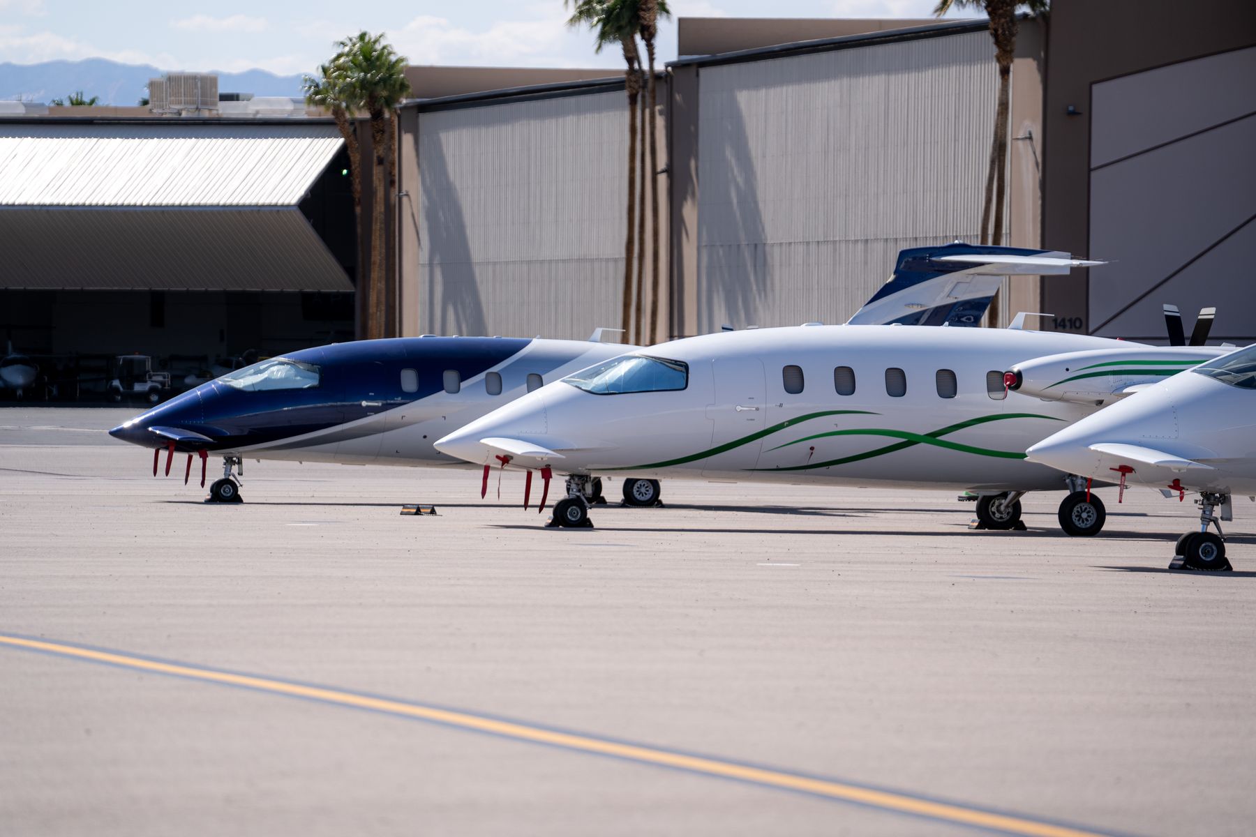 Three Piaggio Avantis lined up
